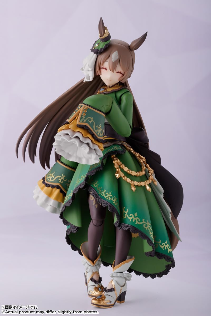 S.H. Figuarts Uma Musume Pretty Derby Satno Diamond, Approx. 5.3 inches (135 mm), PVC & ABS, Pre-painted Action Figure