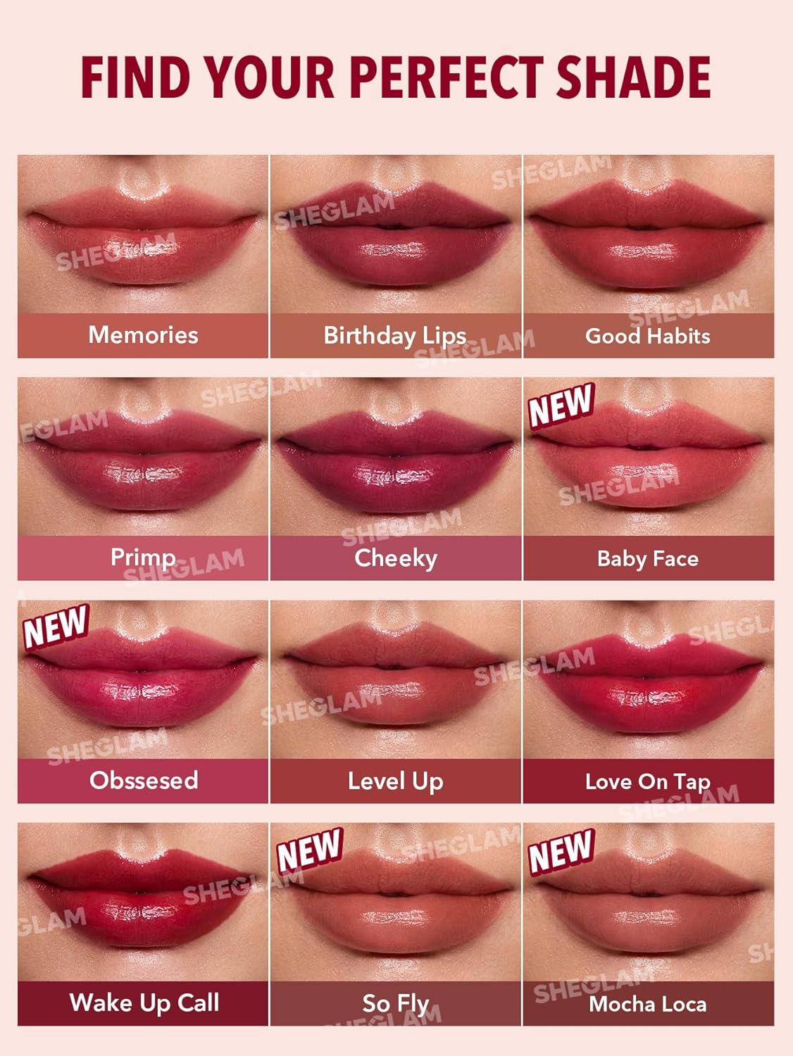 SHEGLAM Take Tips Color Change Lip Tint Moisturizing Lip Tint Lip Gloss Long Lasting Lip Gloss Non-Stick Lipstick