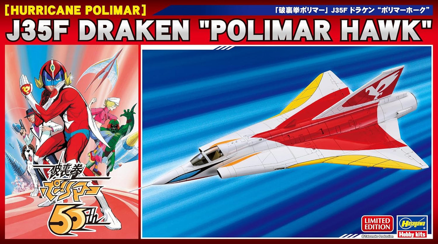 Hasegawa SP584 J35F Draken Polymer Hawk, 1/72 Scale Plastic Model