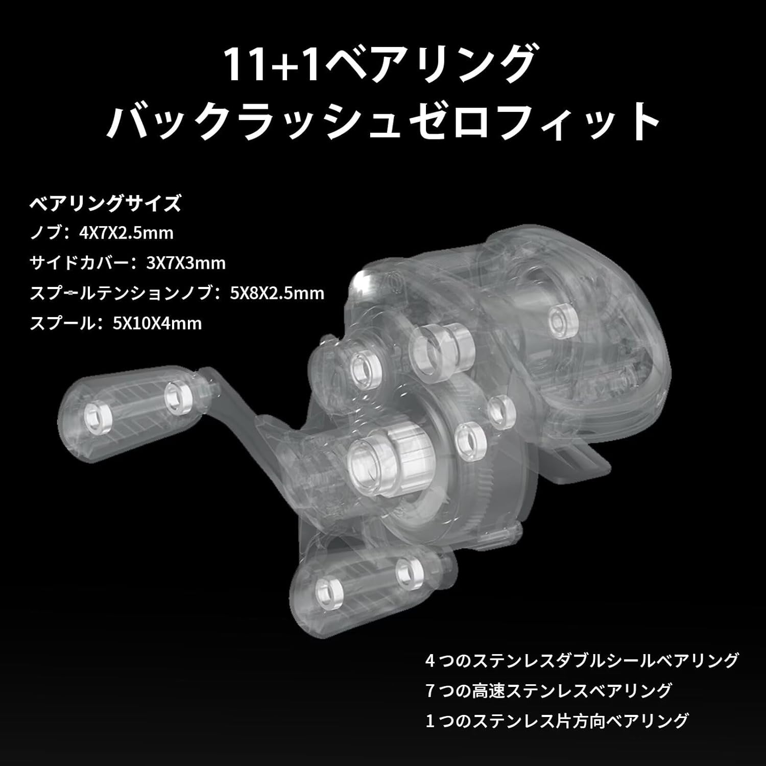 PURELURE BFS MIIEC 中華DC ベイトリール ベイトフィネス デジタル制御 高精度ブレーキシステム バックラッシュ防止 DC音付く 低慣性スプール ナイロンフレーム 142g自重 8.5:1ギア比 5kgマックスドラグ力 11+1BB 左ハンドル/右ハンドル 淡水/海水両用 初心者に