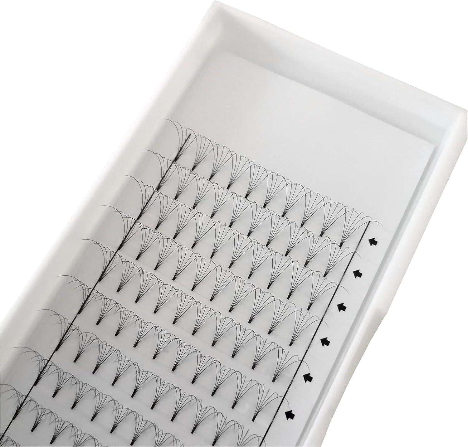 Eyelash Extensions, 3 Boxes, 5D Volume Eyelashes, C D Curl, Thickness 0.03 inches (0.07 mm), 12 Rows, 5 Bundles, Matsueku False Eyelashes, Natural, Popular, 3 Trays Short Stem 5D Eyelashes Extension