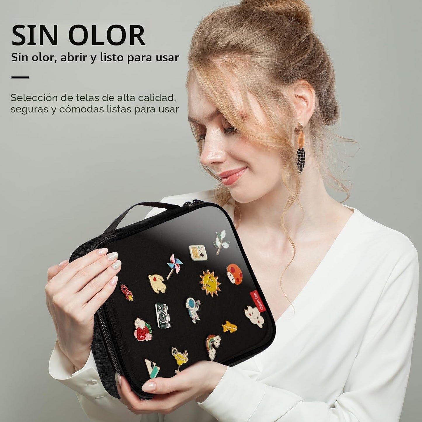 Oeun fan Libro de exhibición de pines esmaltados, colecciones pequeñas o libro de intercambio de pines de viaje, bolsa de exhibición de coleccionista de pines, tablero de visualización de pines de