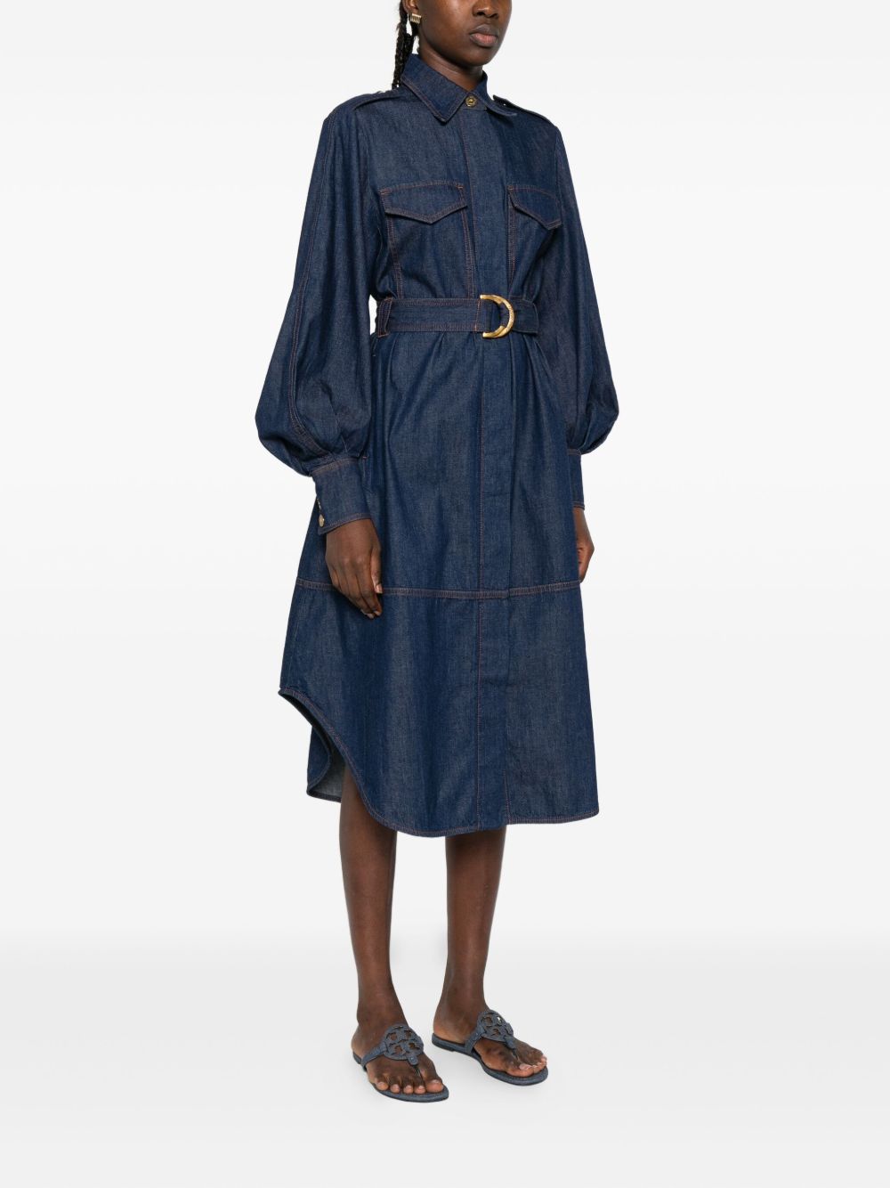 Zimmermann Zimmermann Denim Midiドレス - Image 6