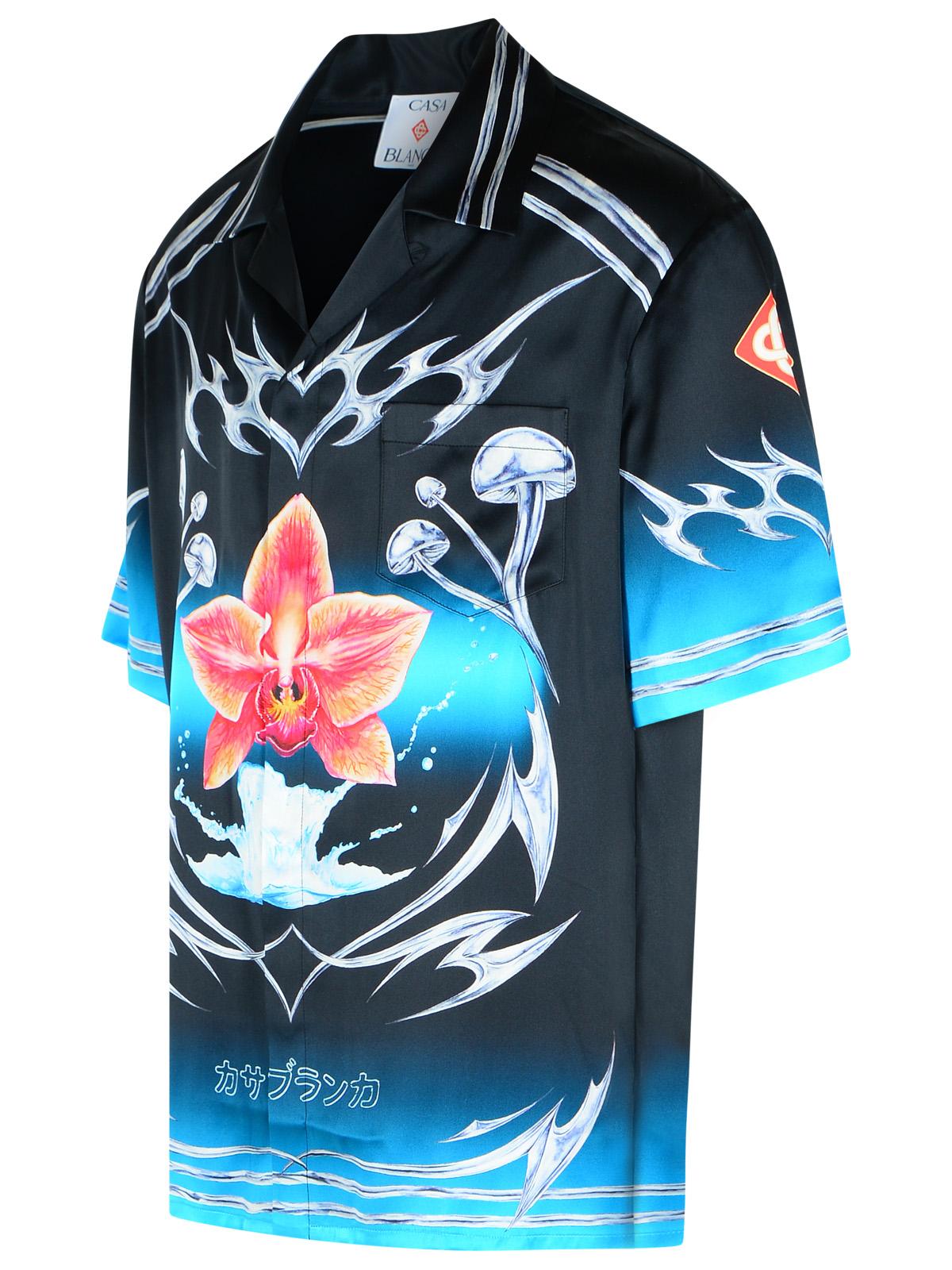 Casablanca カサブランカブラックシルクシャツ - Image 6