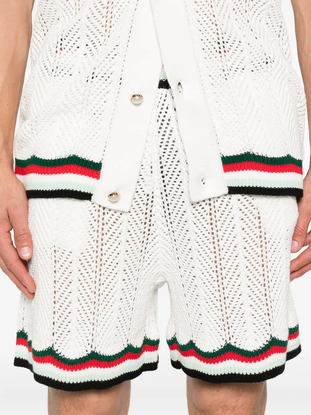 Casablanca 縞模様のディテール付きのカサブランカアスレチックショーツ - Image 6