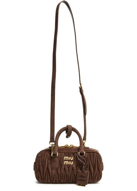 MIU MIU Small quilted suede Arcadie bag - Image 6