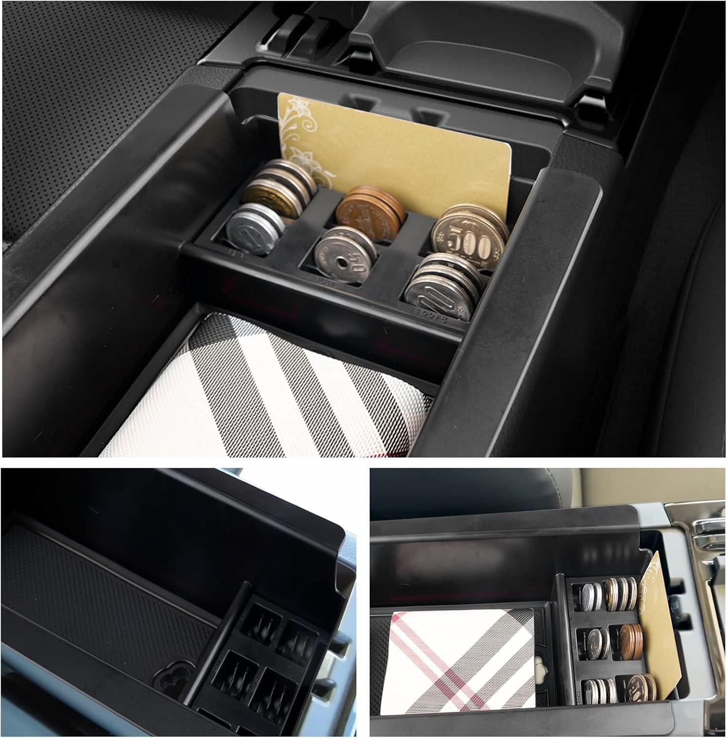 ruiya 2023 New Model Toyota Prius 60 Series Prius 60 Exclusive Console Tray, Console Box, Center Console Accessories, Small Compartment, Coin Holder, Coin Case, ABS Material, Charging USB Function, No