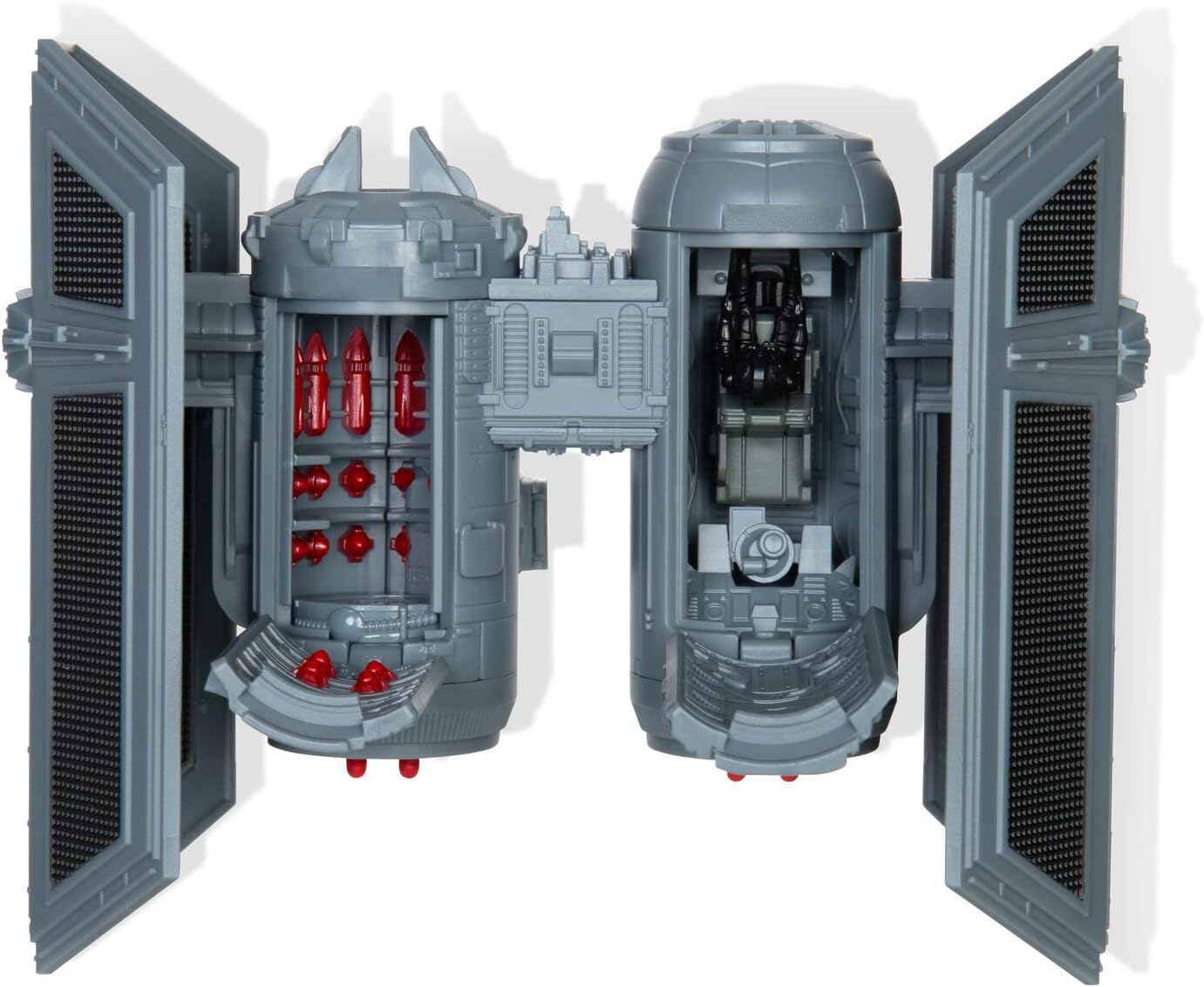 Star Wars Micro Galaxy Squadron TIE Bomber - Vehículo de clase caza estelar de 5 pulgadas con accesorio de micro figura de piloto TIE de 1 pulgada