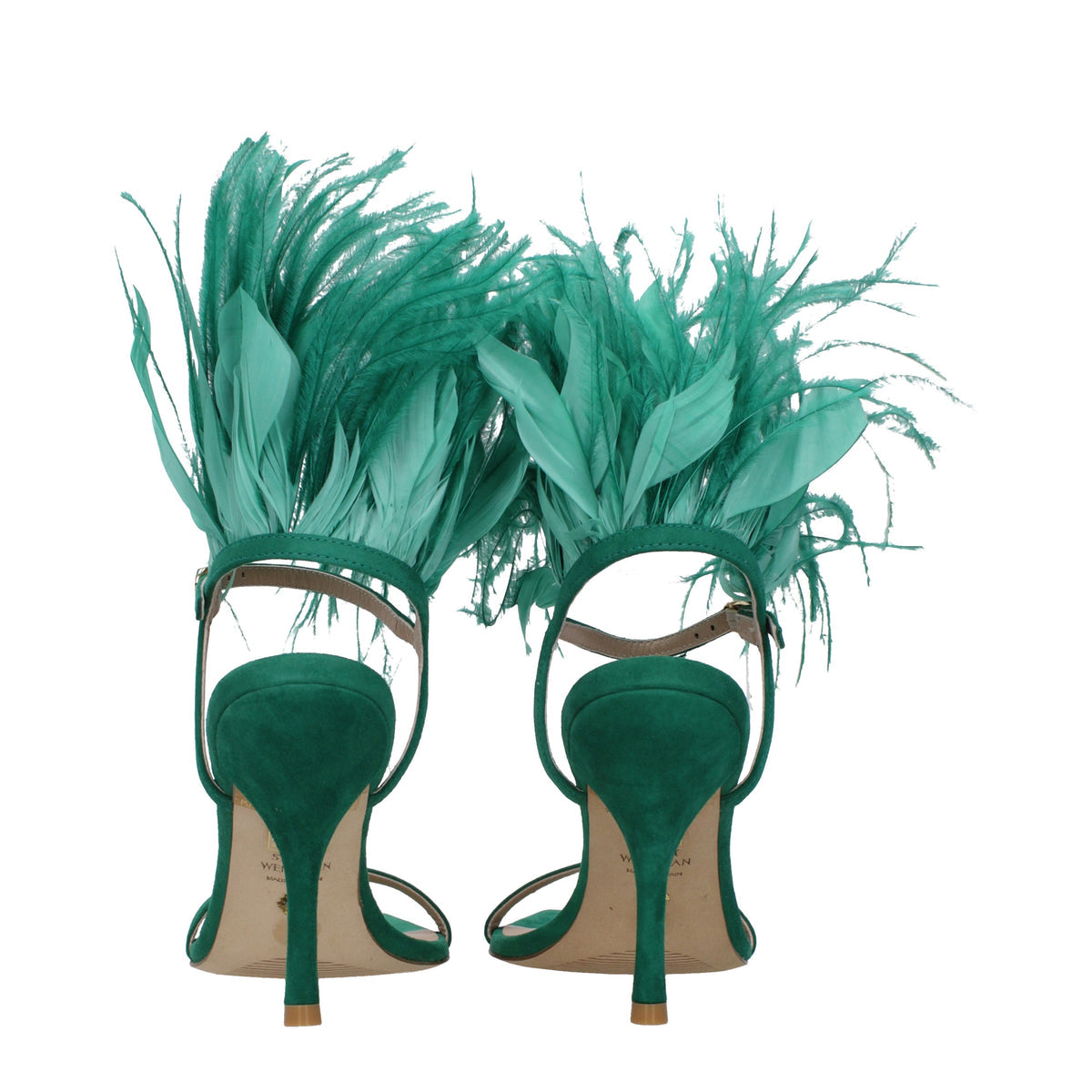 Stuart スチュアートワイツマン女性 'S サンダルスエードグリーン/エメラルド - Image 6