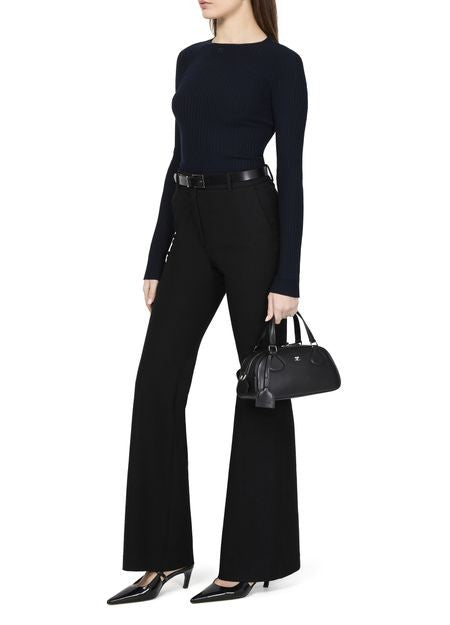 COURREGES ランジェリーストラップ リブニットセーター - Image 6