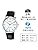 Citizen Q&Q D020 - 301 Wristwatch Falcon Analog Display Leather Belt Date Display White Men's