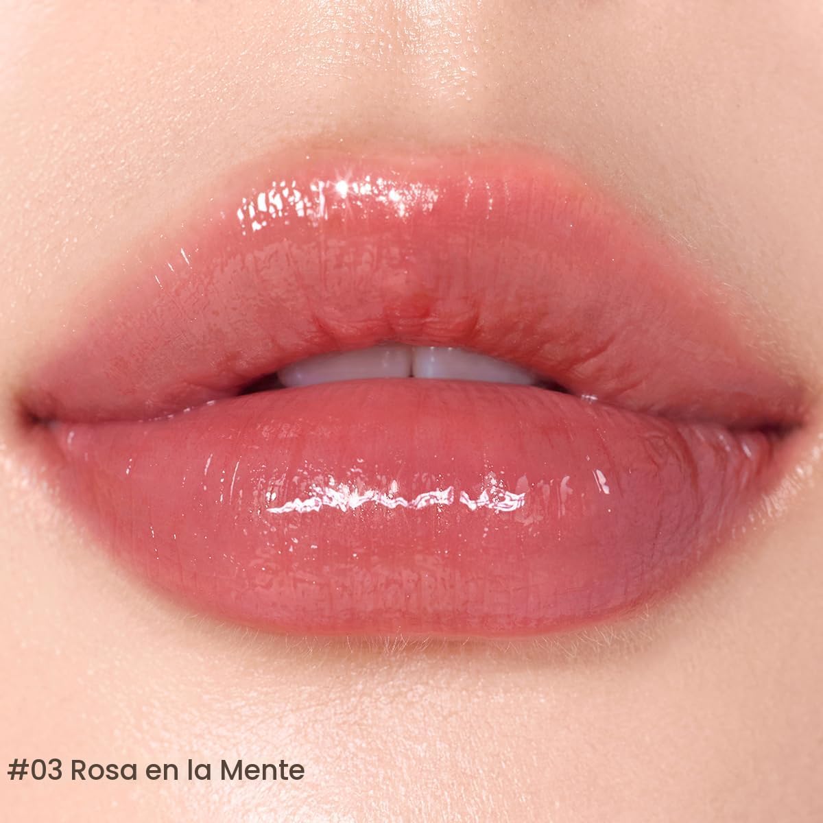 Peripera Ink Mood Glowy Tint | Tinte labial que realza los labios, naturalmente hidratante, ligero, que realza el brillo, duradero, cómodo, no pegajoso, sin película blanca (003 ROSE IN MIND)