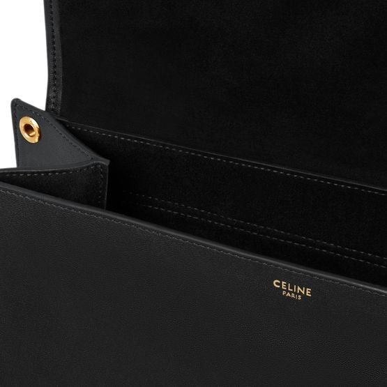 CELINE Soft Triomphe besace in supple shiny lambskin - Image 6
