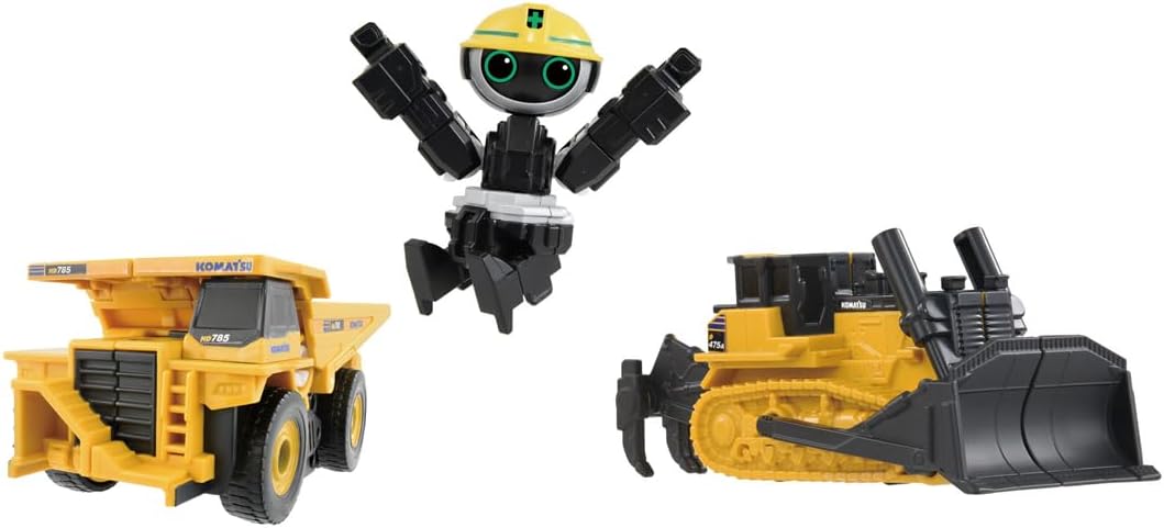 Takara Tomy Tomica Job Braver Grand Build Braver Dump Truck & Bulldozer DX Set Mini Car Toy for Ages 3+