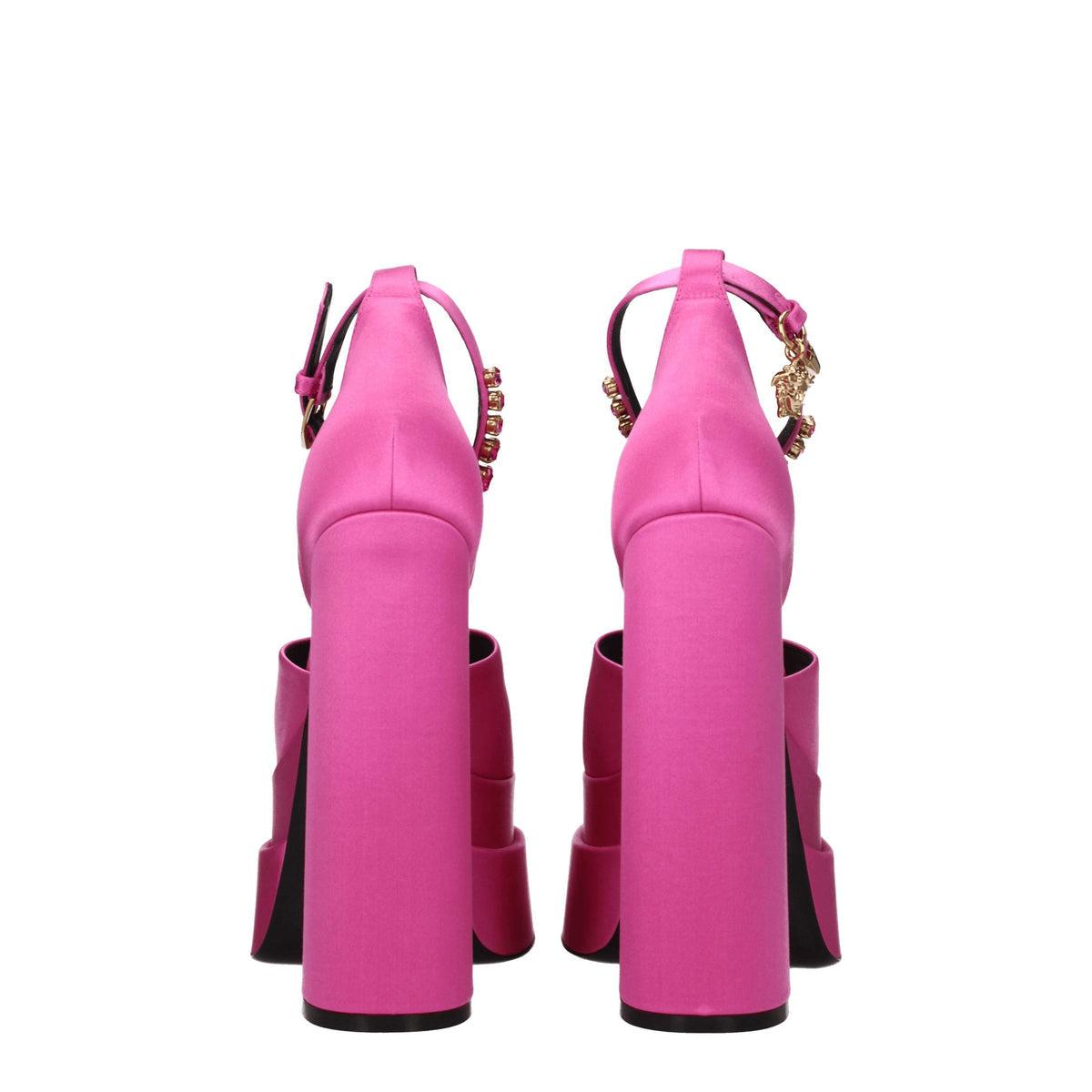 Versace ヴェルサーチサンダルの女性サテンフキシア - Image 6