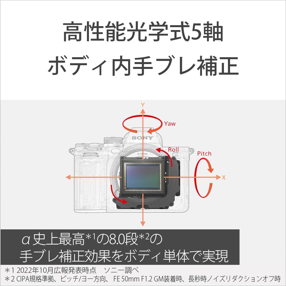 Sony ILCE-7RM5 Full Size Mirrorless SLR Camera α7RV Body (No Lens) Black