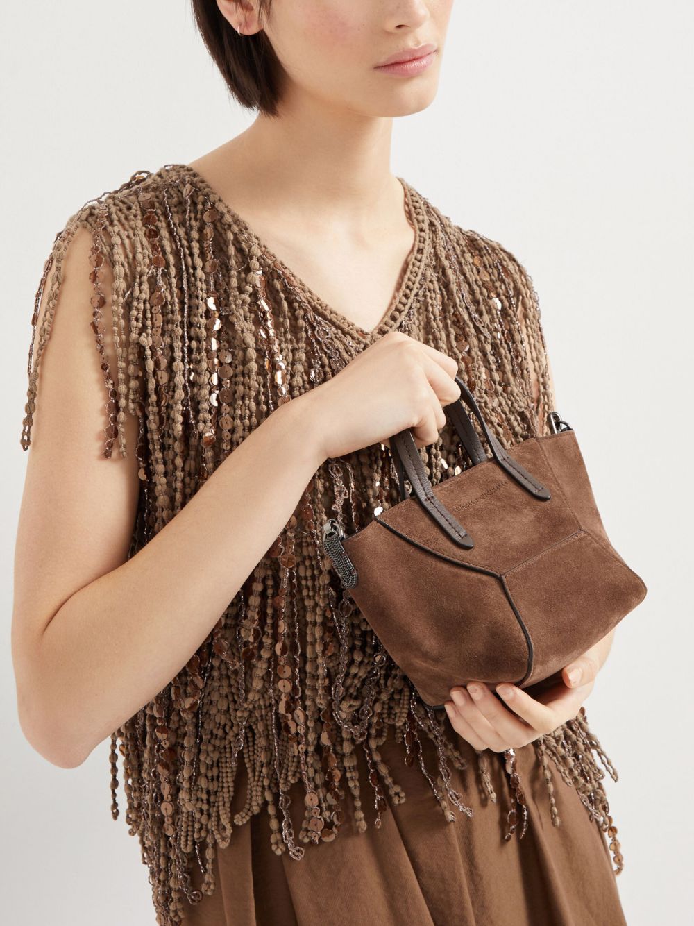 Brunello Cucinelliレザーショッピングバッグ - Image 6