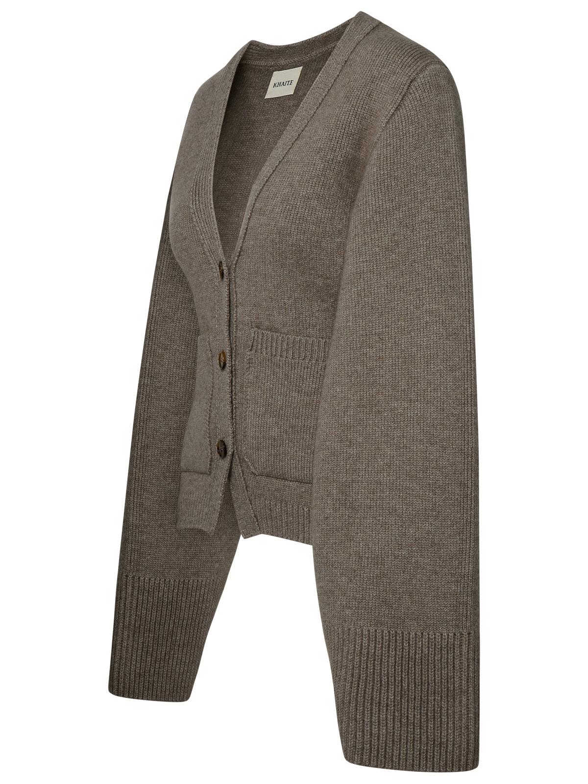 Khaite Khaite Camel Cashmere Icon Cardigan - Image 6