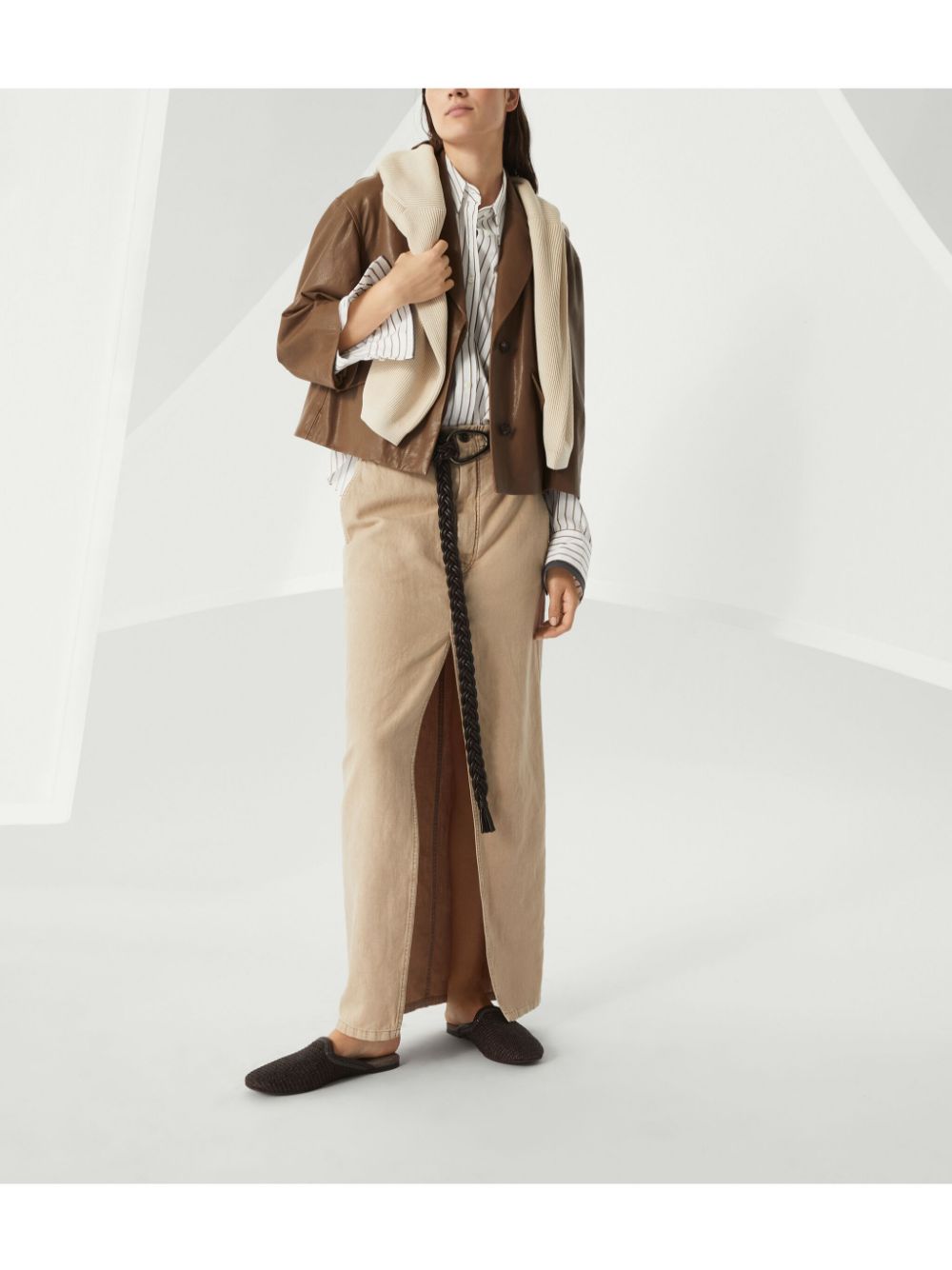 Brunello Cucinelli Cotton V Necked Seater - Image 6