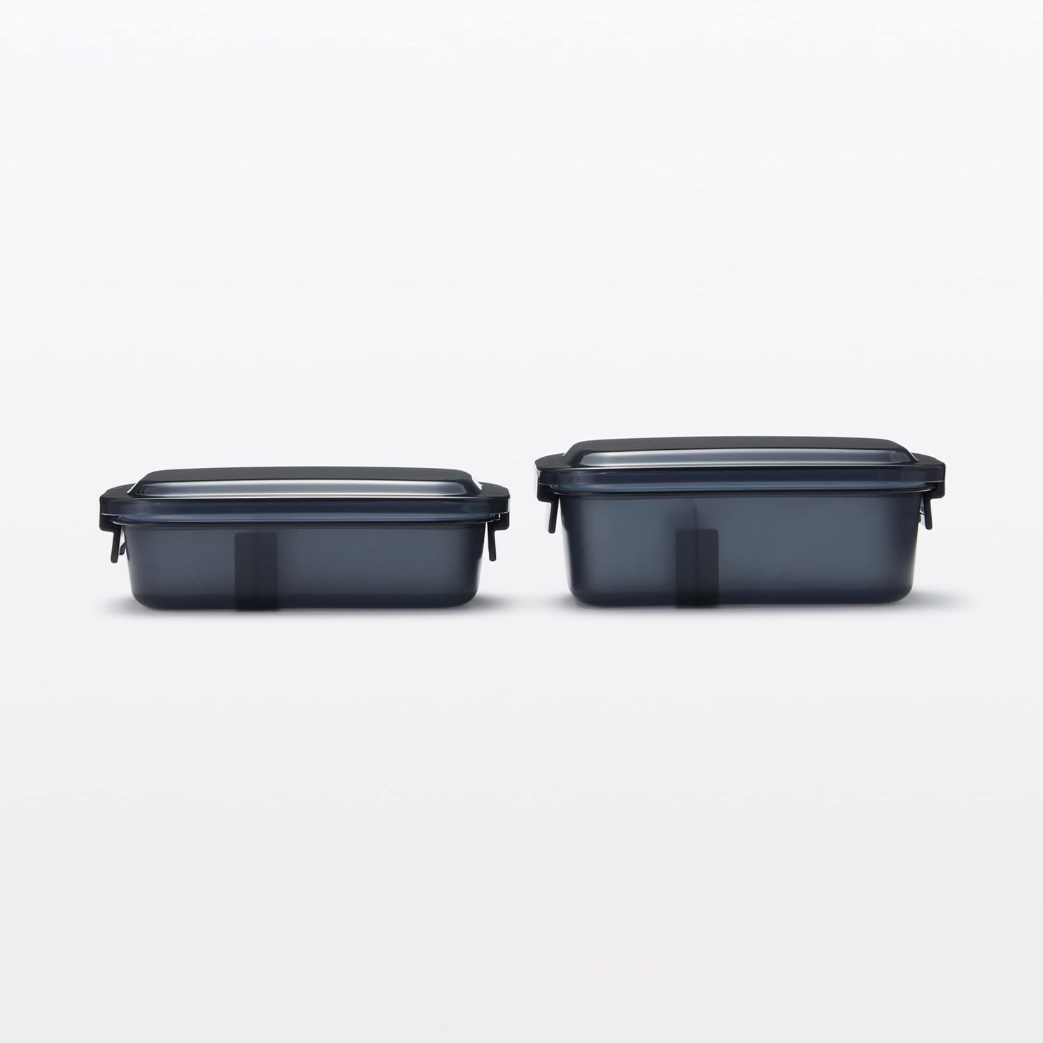 Mu-in Ryohin Easy-to-Wash Bento Box, Black, 500mL, 82994292