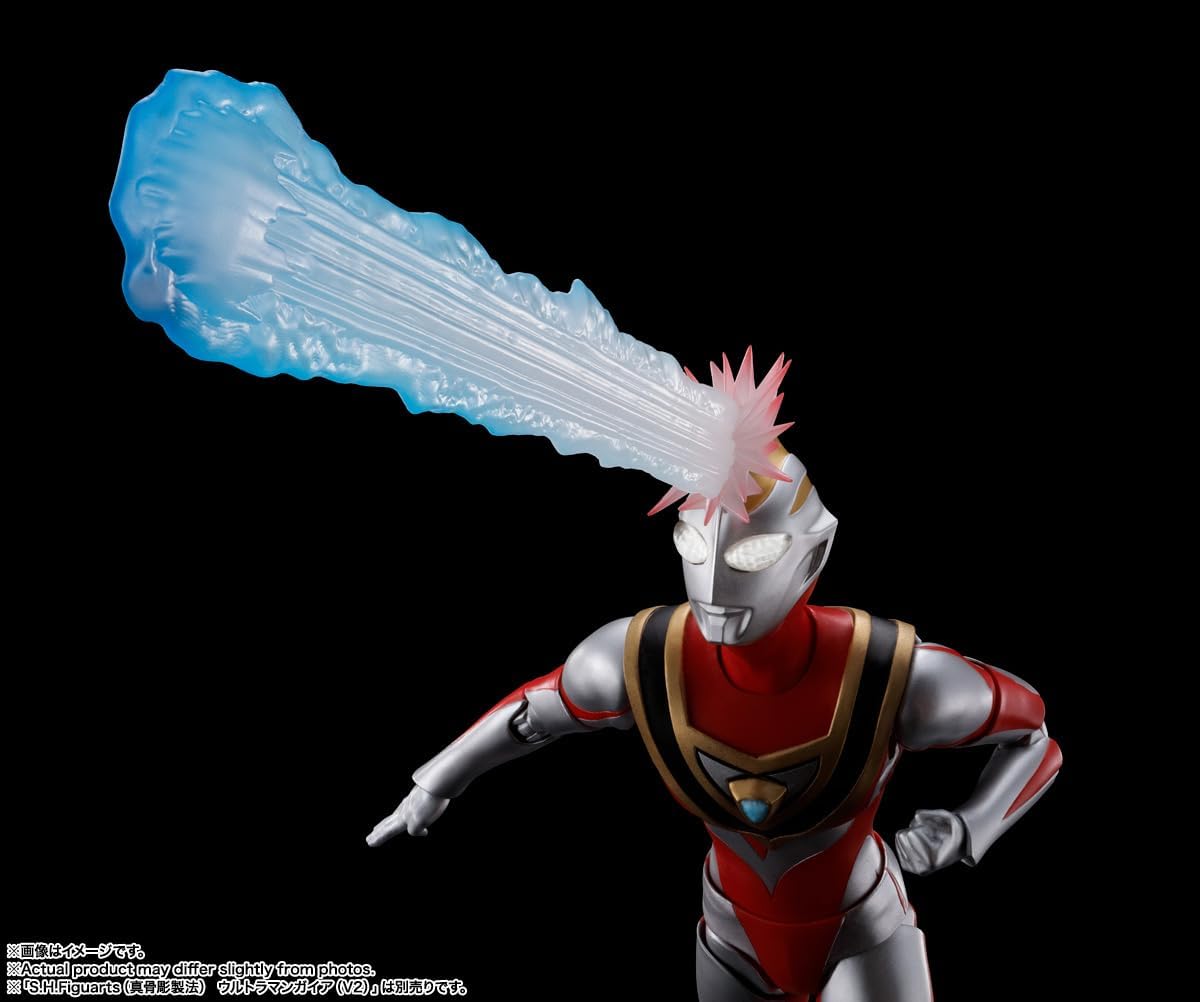 TAMASHII NATIONS S.H. Figuarts (True Bone Carving Manufacturing Method) Ultraman Gaia (V2) Effect Parts Set, ABS & PVC, Painted Finished Product Figure