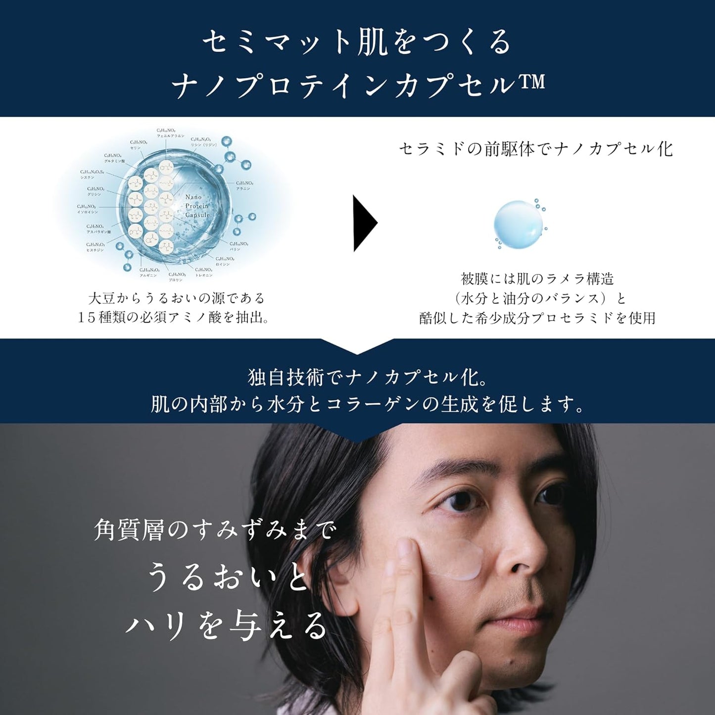 OCHER OCHER The Serum (Supervised by a Dermatologist) Men's Beauty Essence, All in One 5.1 fl oz (150 ml), Bactiol, Niacinamide, CICA, Vitamin C Derivative, Azelaic Acid, Moisturizing, Hali, Shine