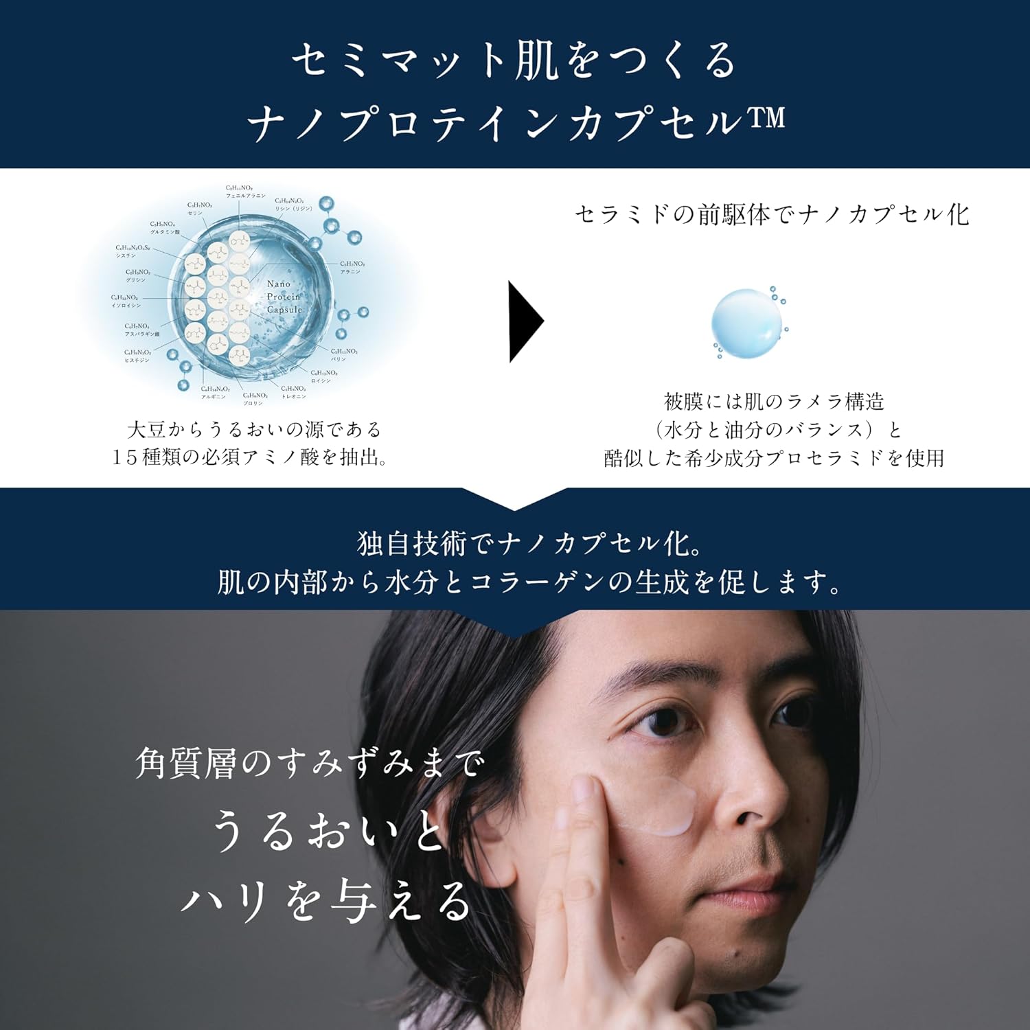 OCHER OCHER The Serum (Supervised by a Dermatologist) Men's Beauty Essence, All in One 5.1 fl oz (150 ml), Bactiol, Niacinamide, CICA, Vitamin C Derivative, Azelaic Acid, Moisturizing, Hali, Shine