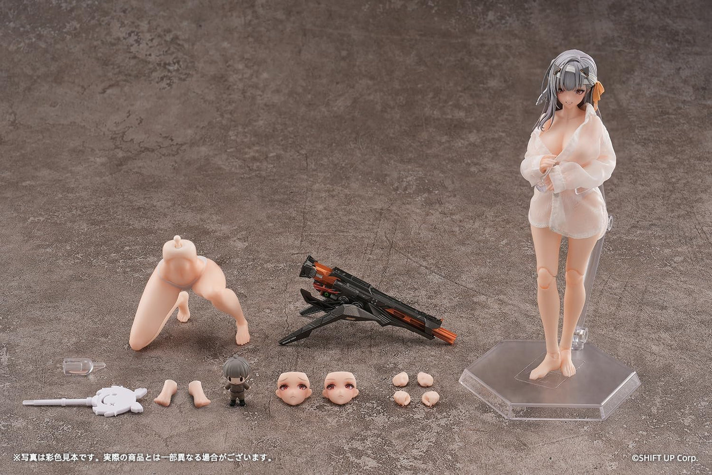 Ami Ami x Snail Shell Goddess of Victory: Nikke Modernia: First Affection, Total Height Approx. 6.1 inches (156 mm) (to the top of the head), PVC, ABS, POM, Cloth, Magnet, 1/12 Scale, Complete Action