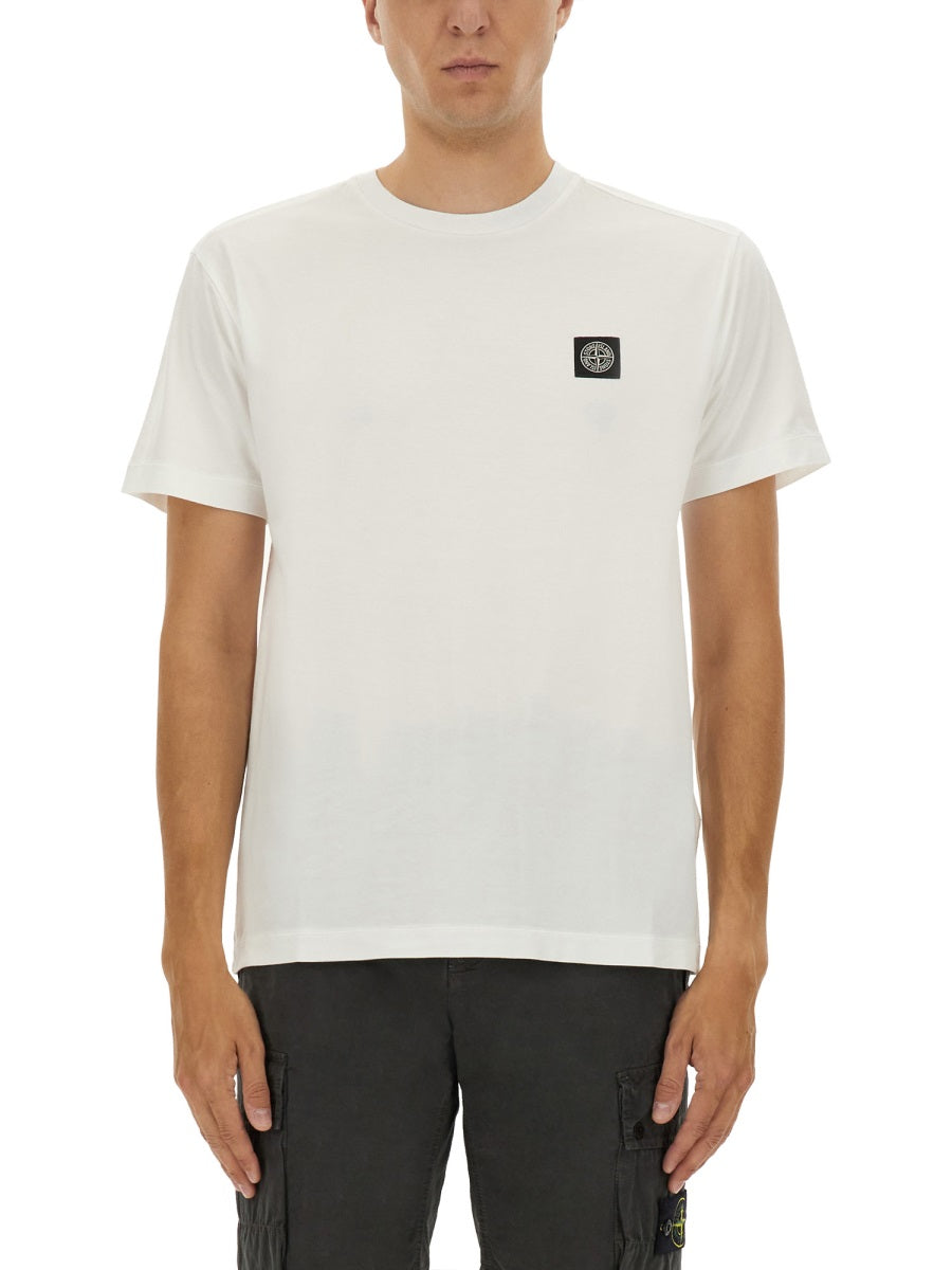 Stone Stone Island Slim Fit T Shirt - Image 6
