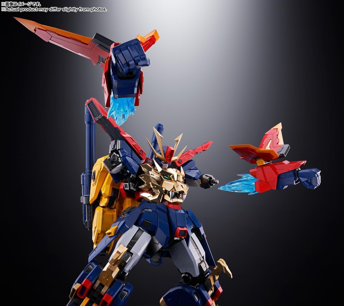 Tamashi Nations Soul of Chogokin GX-113 Gundam Build Fighters Tri Strongest Mobile Gundam Trion 3, Approx. 8.3 inches (210 mm), Diecast & PVC & ABS Pre-painted Action Figure