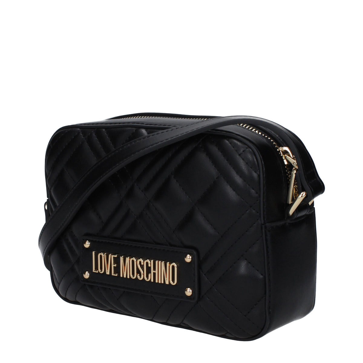 Moschino モスキーノのショルダーバッグが大好きな女性ポリウレタンブラック/ゴールド - Image 6