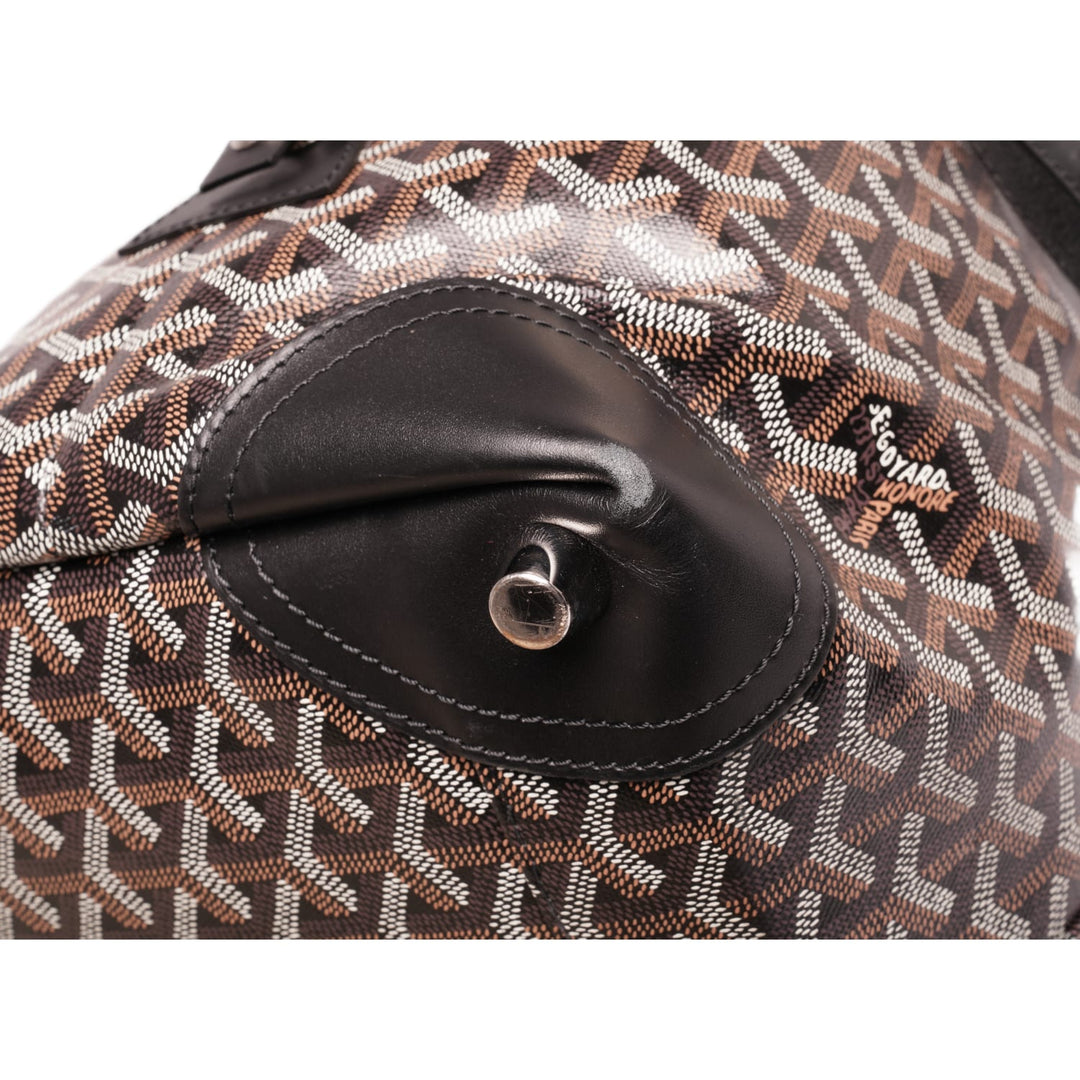 GOYARD 'BLACK' BOWLING 45 DUFFLE BAG