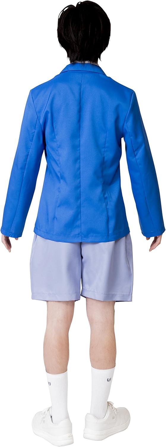 Clearstone (クリアストーン) Nari Chara Research Club Cosplay, Halloween, Obotchan Elementary School Student, Unisex, Blue