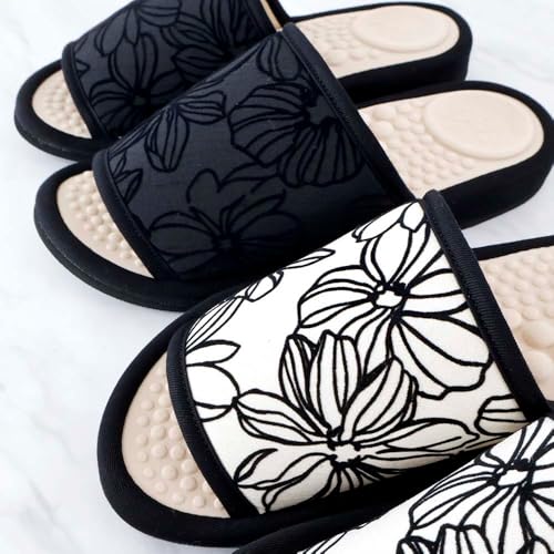 Women's Health Sandals, Salad Ball, Flocky Flower, Made in Japan, Health Slippers