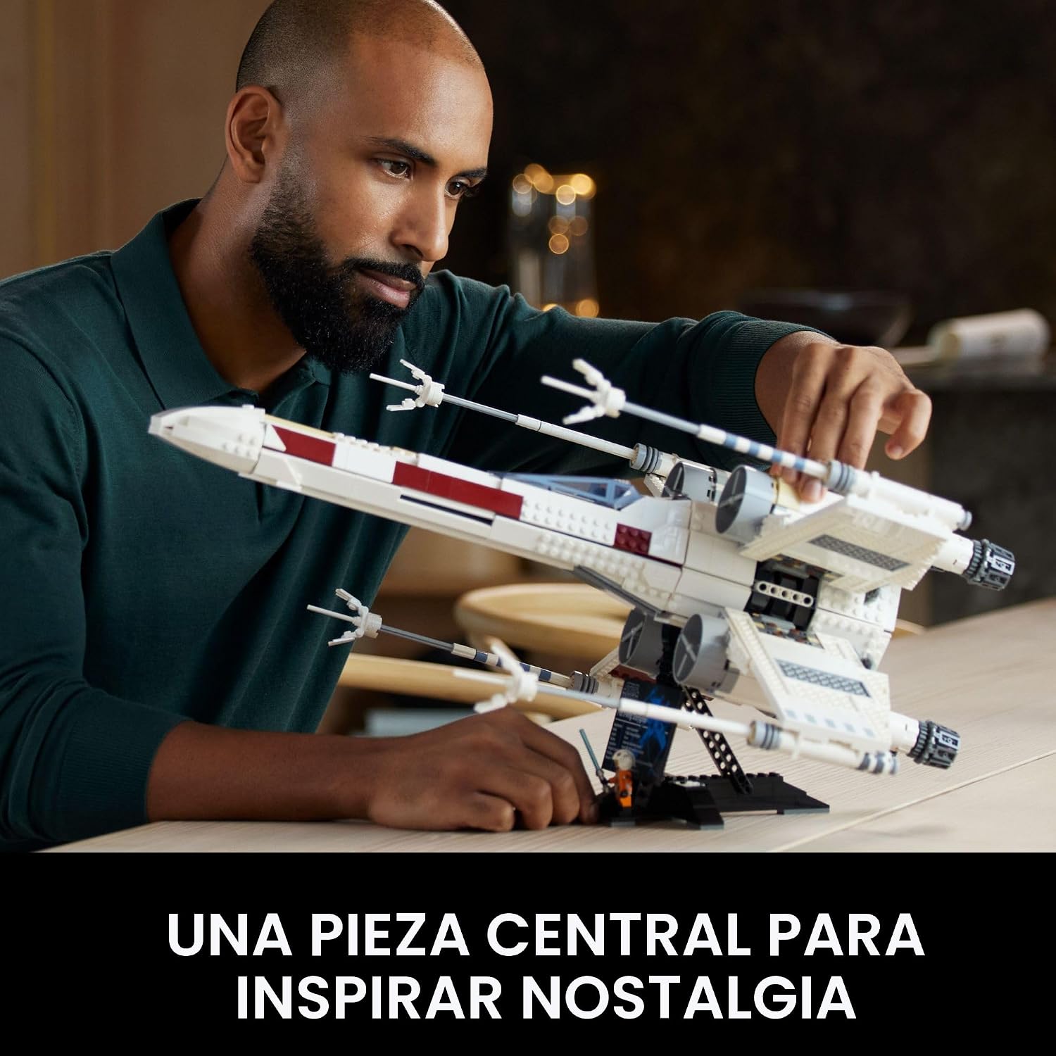 LEGO Star Wars Ultimate Collector Series X-Wing Starfighter Juego de construcción para adultos, Star Wars coleccionable para construir y exhibir con minifigura de Luke Skywalker, divertida idea de