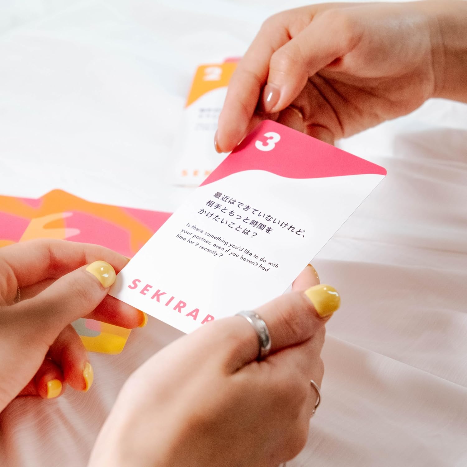 Sekirara Card Card Game Toy Romance Couple Date Gift Present Travel Wedding Anniversary Bilingual Japanese-English 50 Cards Adult Sekirara Card Couple