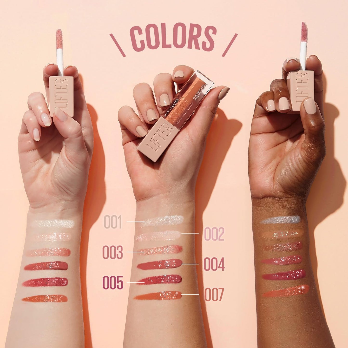 Maybelline Lifter Shine 003 Gloss Splamper Lip Lipstick Gloss