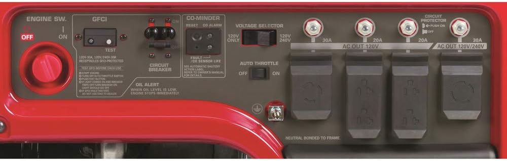 ホンダ 5,000ワット ガス駆動 49 ステート ポータブル発電機 Co-Minder 付き