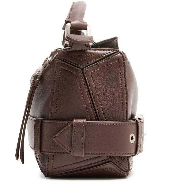 LOEWE Small Puzzle Biker bag in shiny calfskin - Image 6