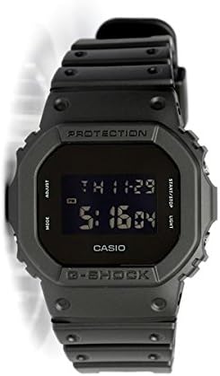 Self-Defense Force Public Servant Entrance Celebration G-SHOCK 20 ATM Waterproof Plastic Belt Watch for Men Unisex (DW-5600BB-1 DW-5600SG-7) (DW-5600BB-1 (Black))