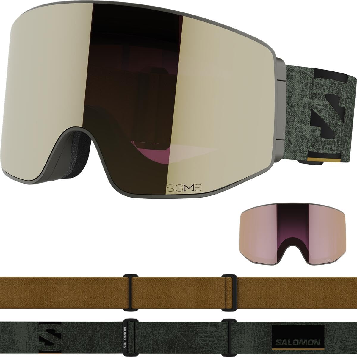 Salomon SENTRY PRIME SIGMA +1LENS Ski Snowboard Goggles, 2024-25 Model, Unisex