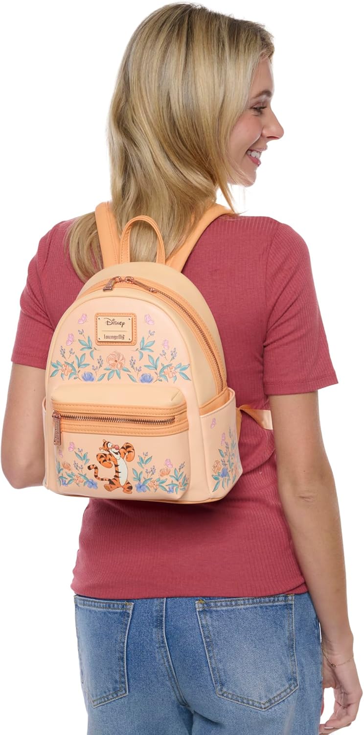 Loungefly Winnie the Pooh Eeyore Mini Mochila Bolso Estampado Floral Doble Correa Bolsa de Hombro