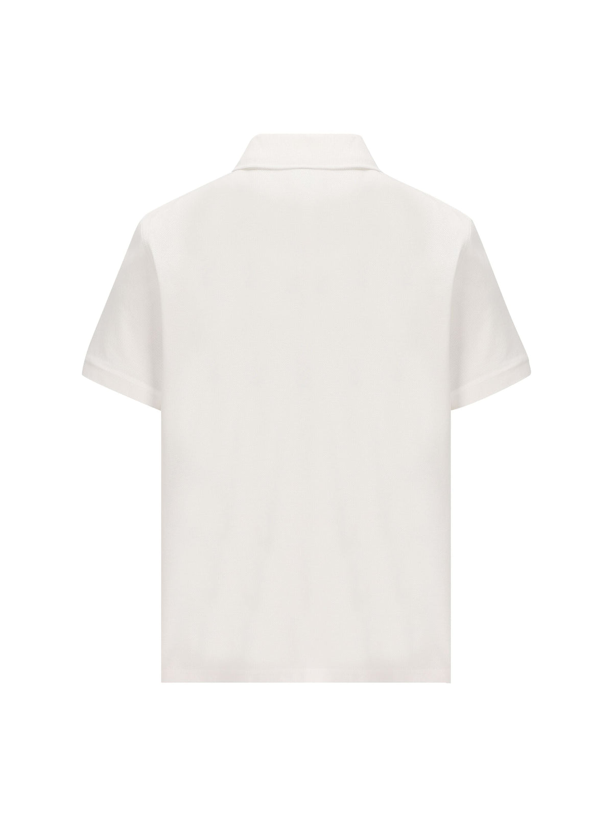 Saint サンローラン メンズs オーガニックコットン ホワイト ポロシャツ - Image 6