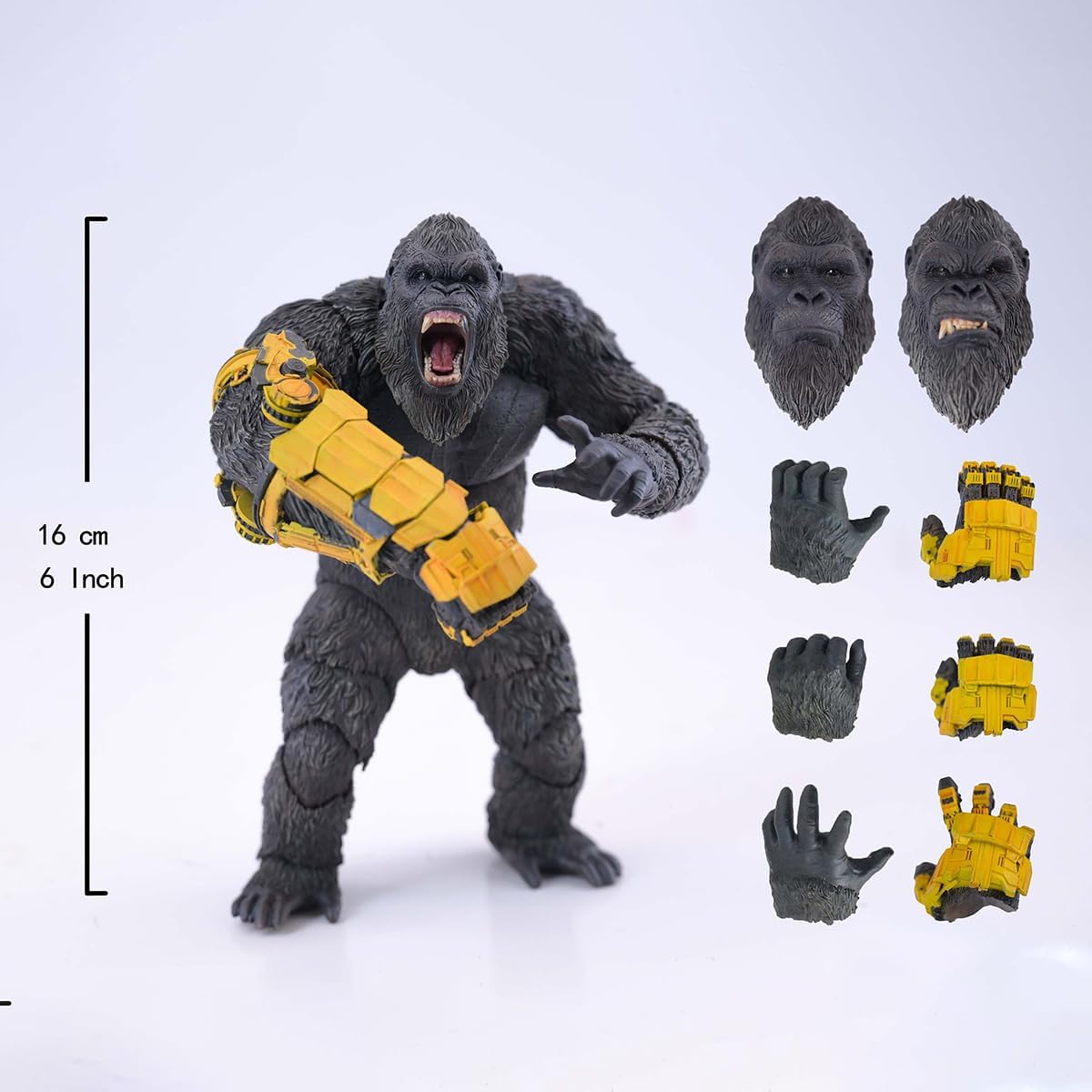 HiPlay Hiya Toys Godzilla vs Kong: A New Empire, Mechanical Glove Ver. Exquisite Basic Action Figure, EBG0433, Painted Finished Product