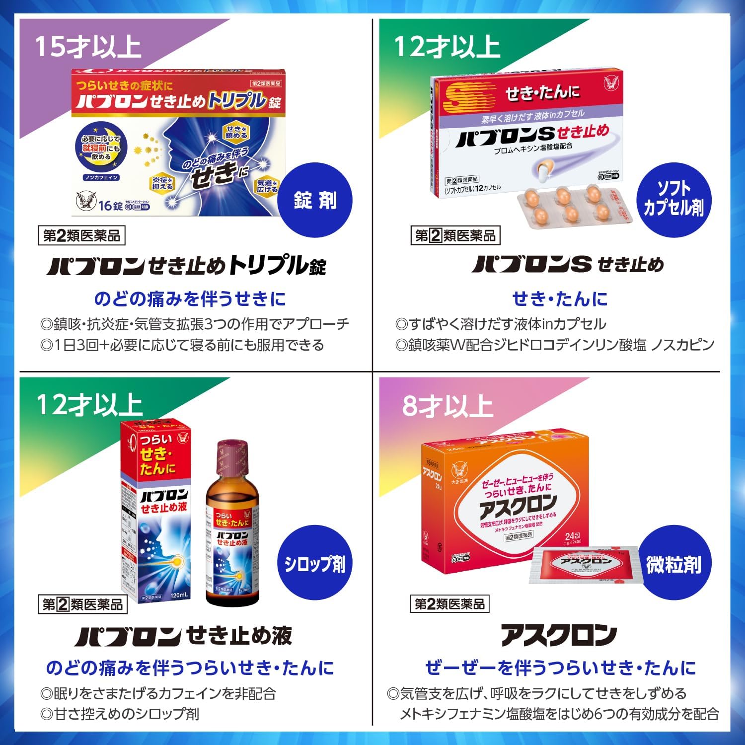 【指定第2類医薬品】パブロンせき止め液 120mL