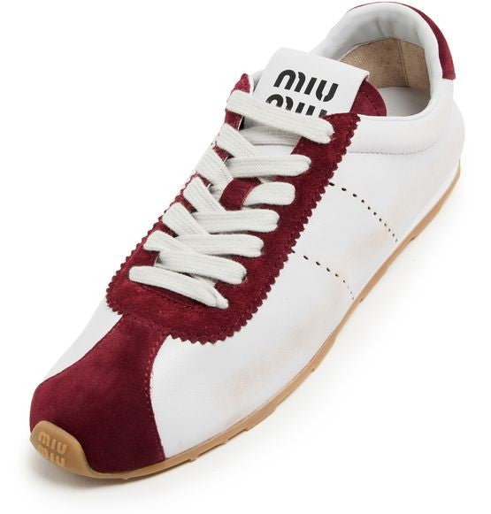 MIU MIU ナッパレザー製 バイカラースニーカー - Image 6