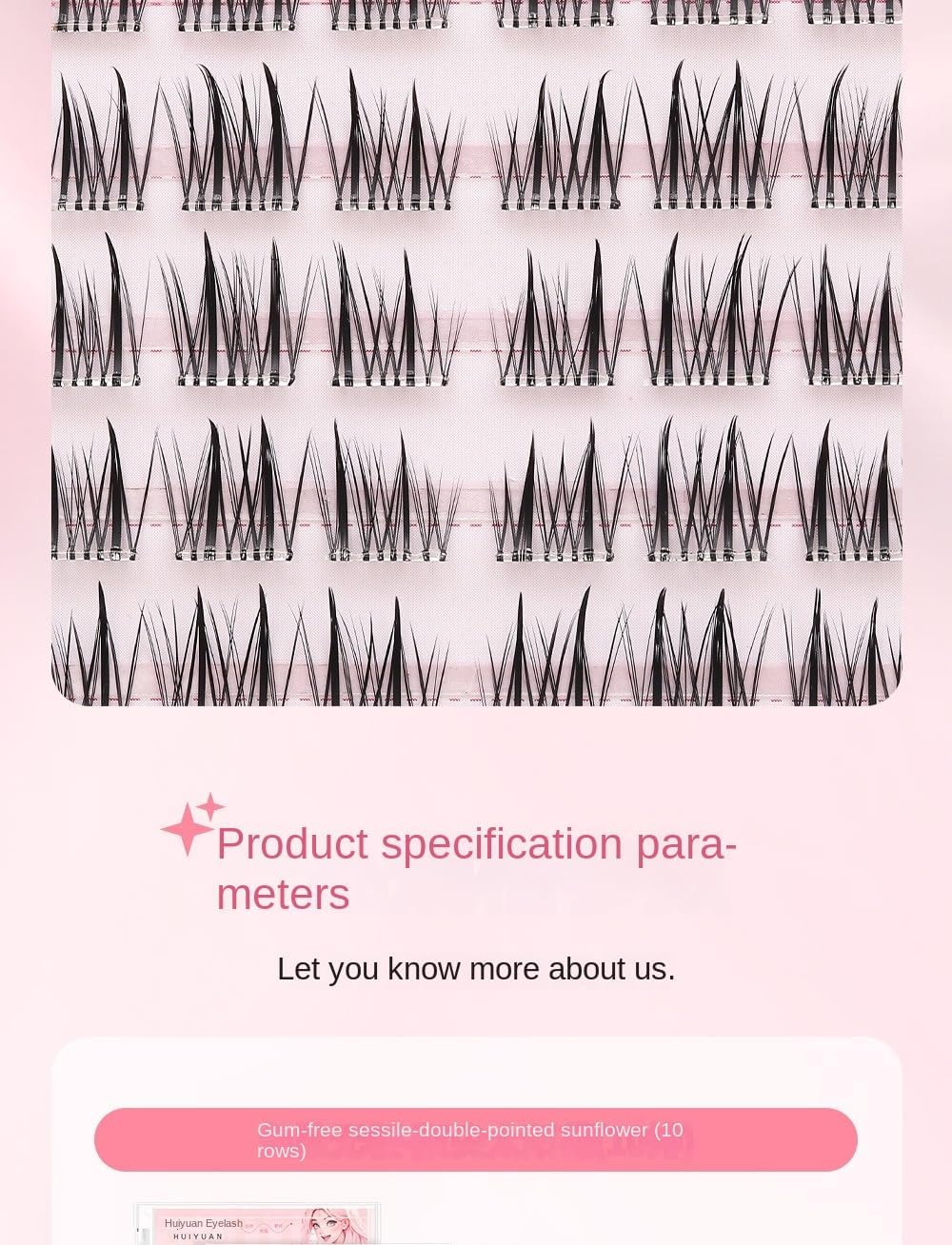 Reusable Glue Free False Eyelashes 5D Trilogy Sunflower Small Firefly Eyelashes Makeup DIY Adhesive Makeup Tools