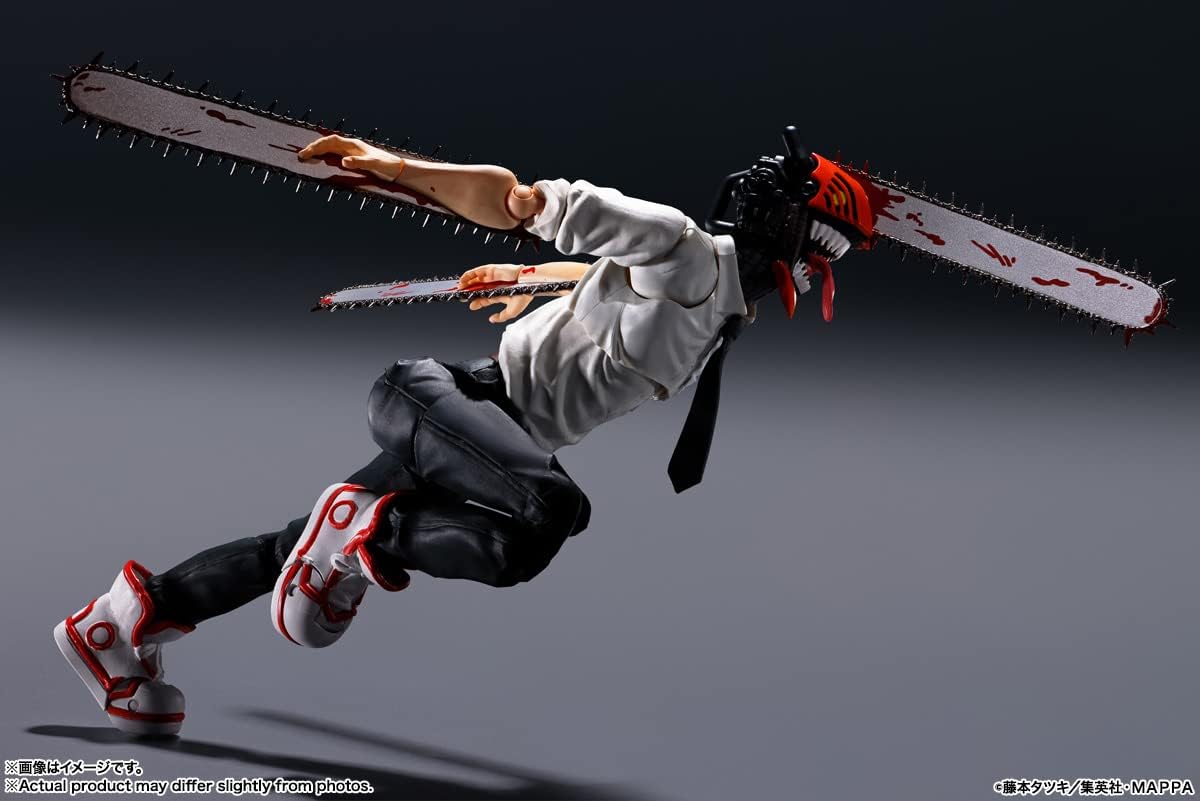 TAMASHII NATIONS S.H. Figuarts Chainsaw Man, Approx. 5.9 inches (150 mm), PVC & ABS, Pre-painted Action Figure