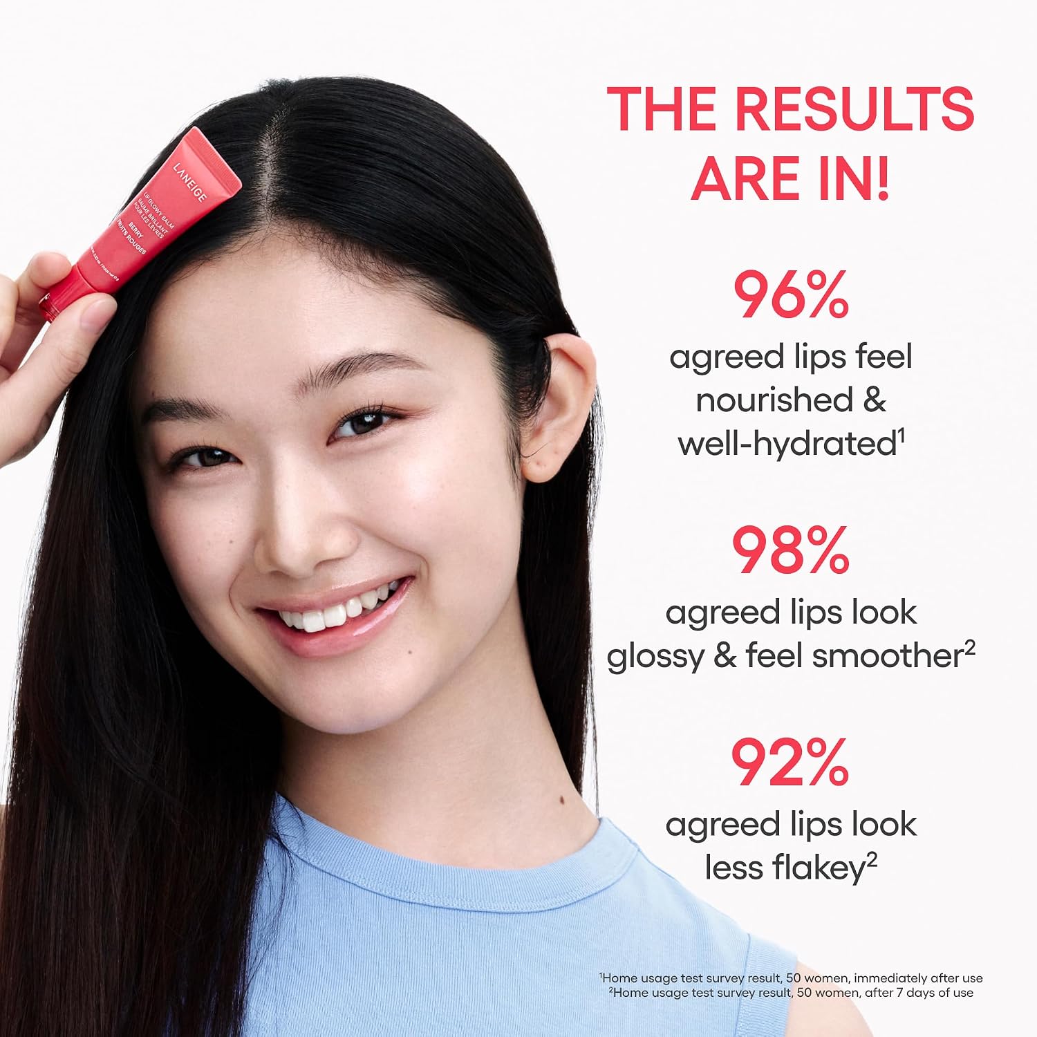 LANEIGE Lip Glowy Balm: Sheer Tinted Lip Treatment Balm Tube with Shea & Murumuru Butters for Hydrating, Moisturizing, Glossy, Non-Sticky Shine, Berry | Korean Skin Care
