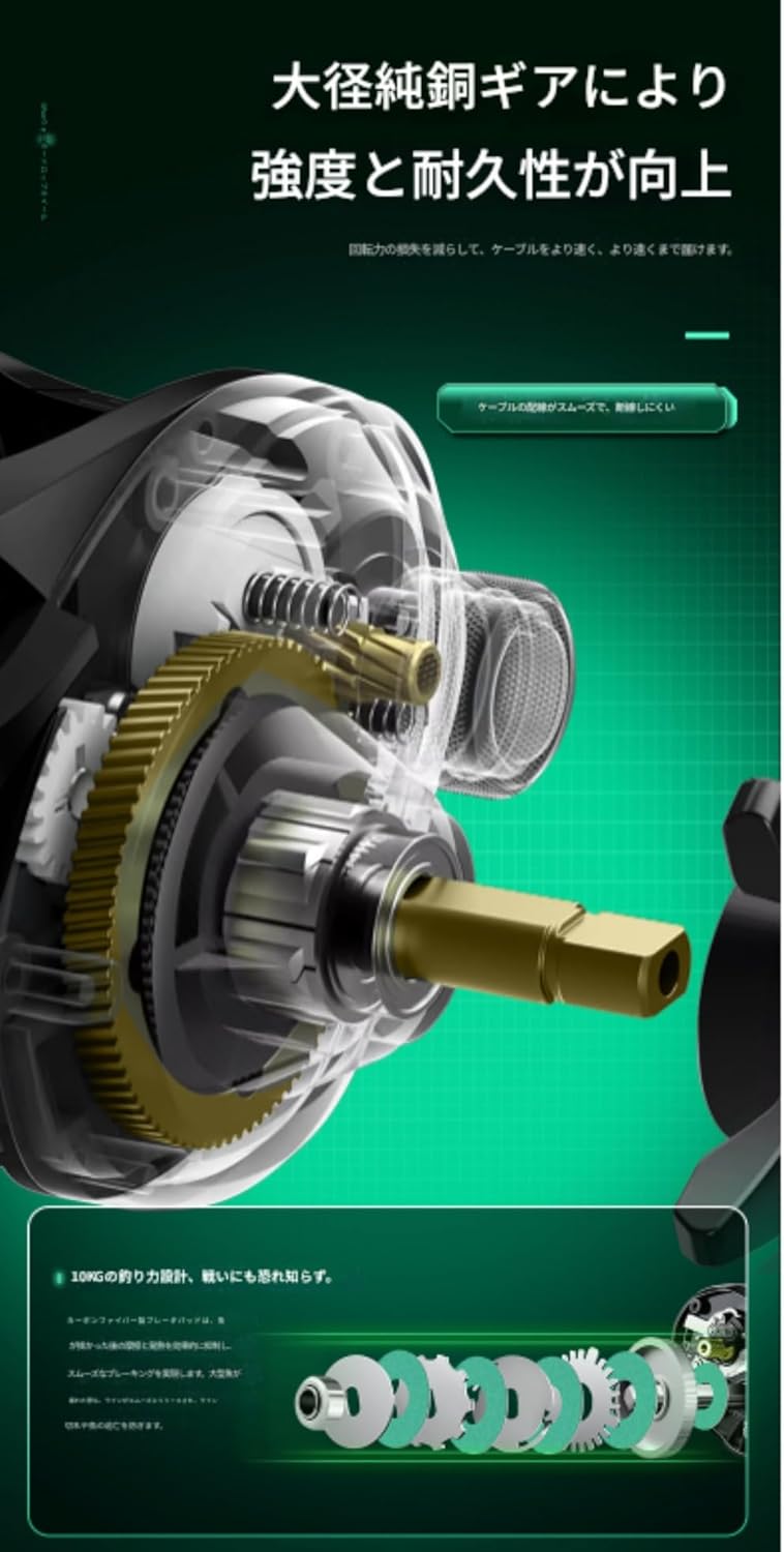 ドラグ、バックライト、カウンターを備えたデジタルベイトキャスティングリール 海釣り、磁気氷上釣り、いかだ釣り、橋釣り、ボート釣り、ルアー釣りに最適です